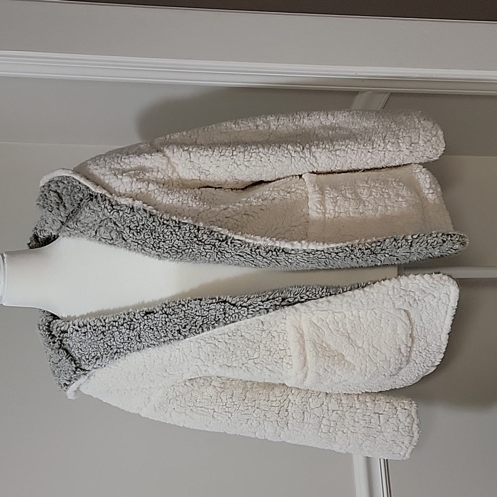 Nordic Fleece Scarborough Reversible Sherpa Hooded Cardigan